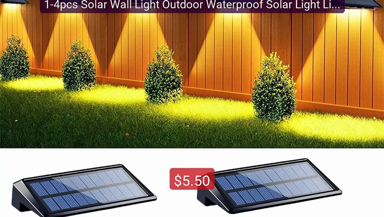 1-4pcs Solar Wall Light Outdoor Waterproof Solar Light Lighting Hom... -- Top Rated 2026 | Buy Now!