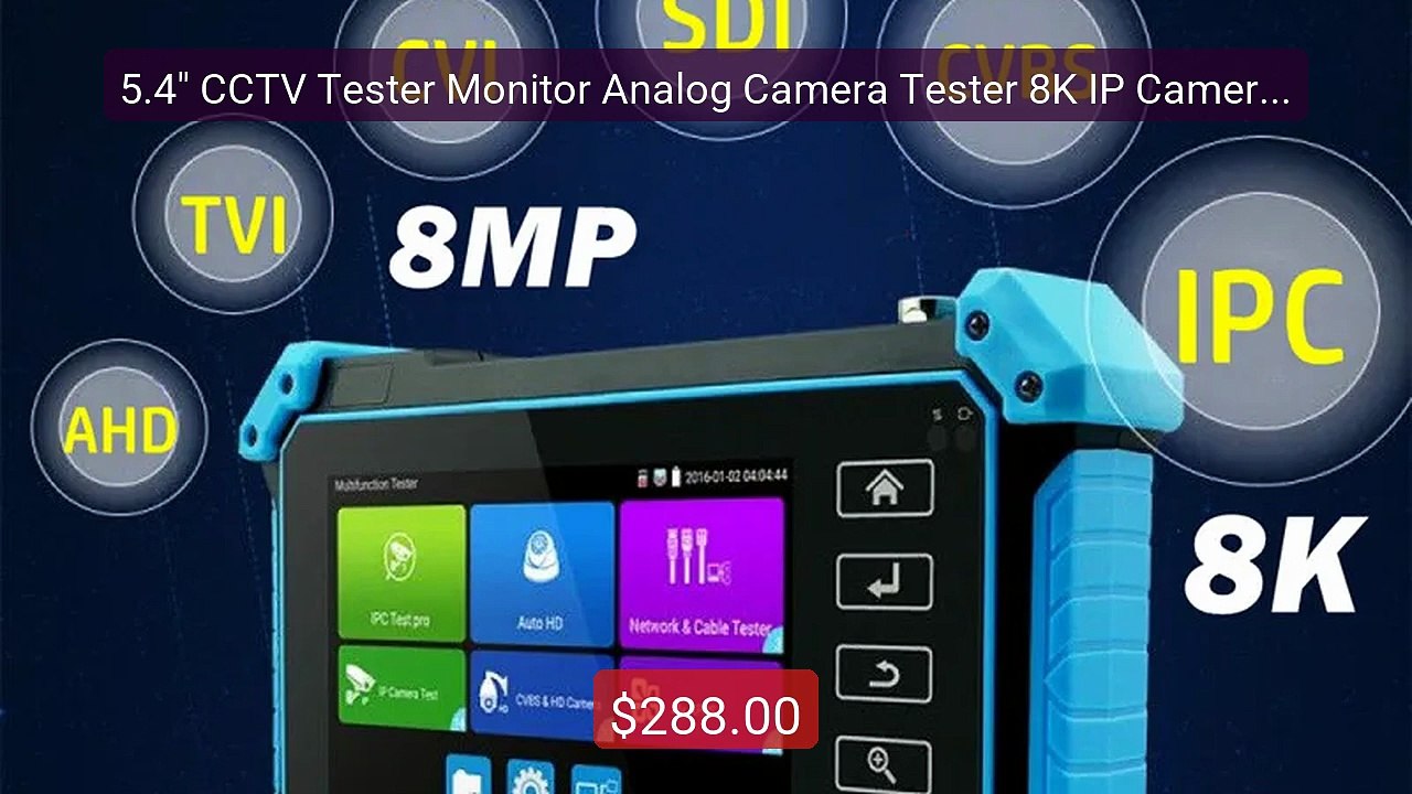 5.4" CCTV Tester Monitor Analog Camera Tester 8K IP Camera ... -- Top Pick 2026 | Unbeatable Price!