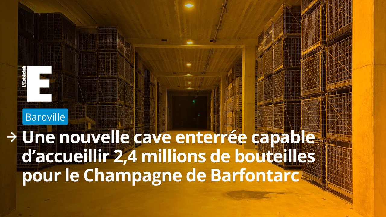Une nouvelle cave enterrée capable d’accueillir 2,4 millions de bouteilles pour le Champagne de Barfontarc à Baroville