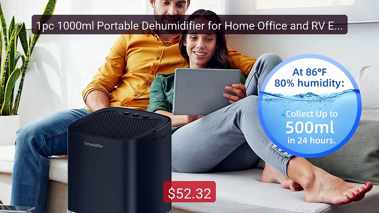 1pc 1000ml Portable Dehumidifier for Home Office and RV Elimin... -- Hot Deal 2026 | Limited Offer!