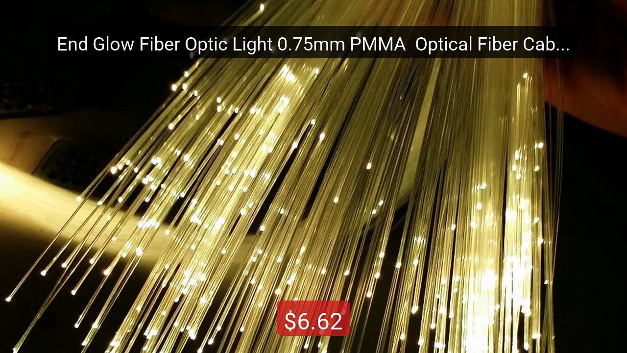 End Glow Fiber Optic Light 0.75mm PMMA  Optical...
