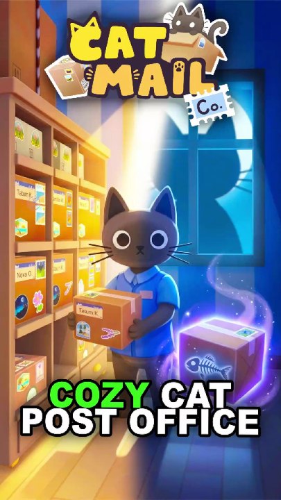 AD | This Cute Cat Post Office Game Has A Secret😸 CAT MAIL CO.