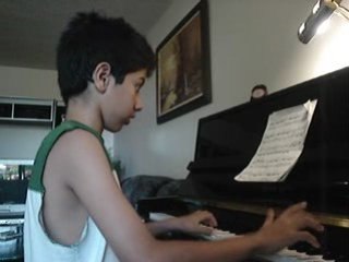 Lemar N playing Sonata in F major from haydn Piano