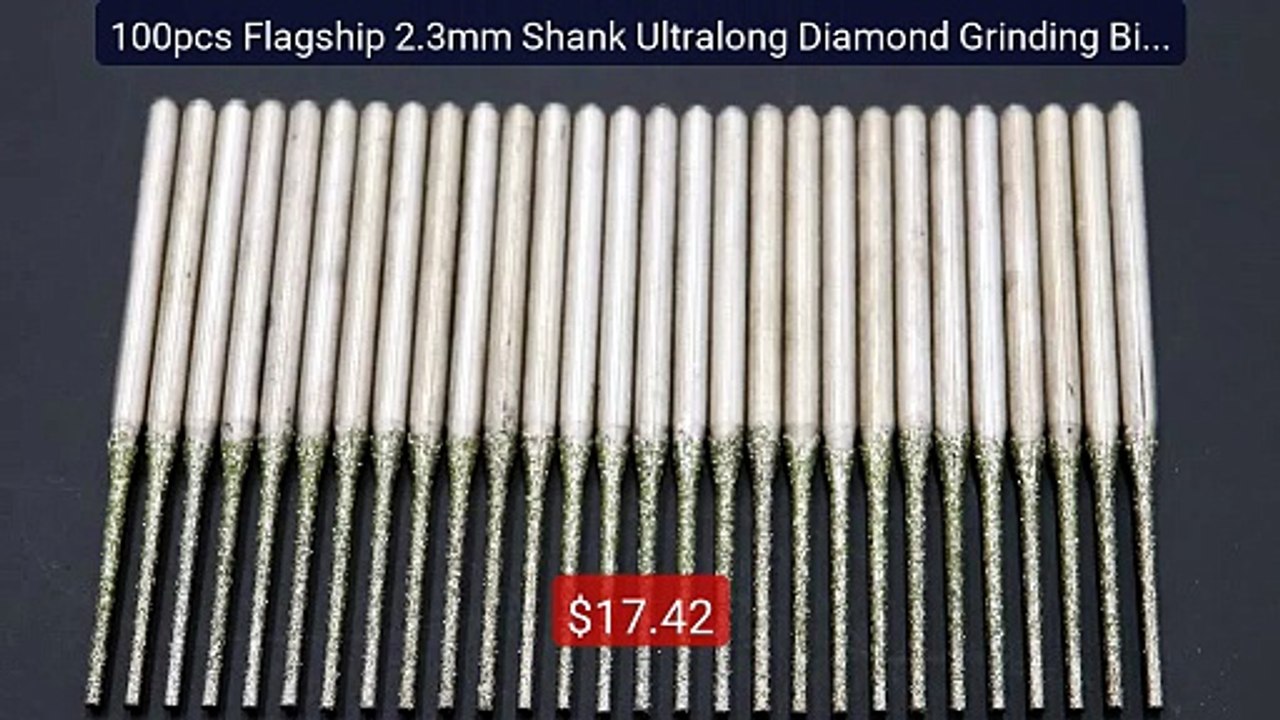 100pcs Flagship 2.3mm Shank Ultralong Diamond Grinding Bits 1... -- Amazing Value 2026 | Must Have!