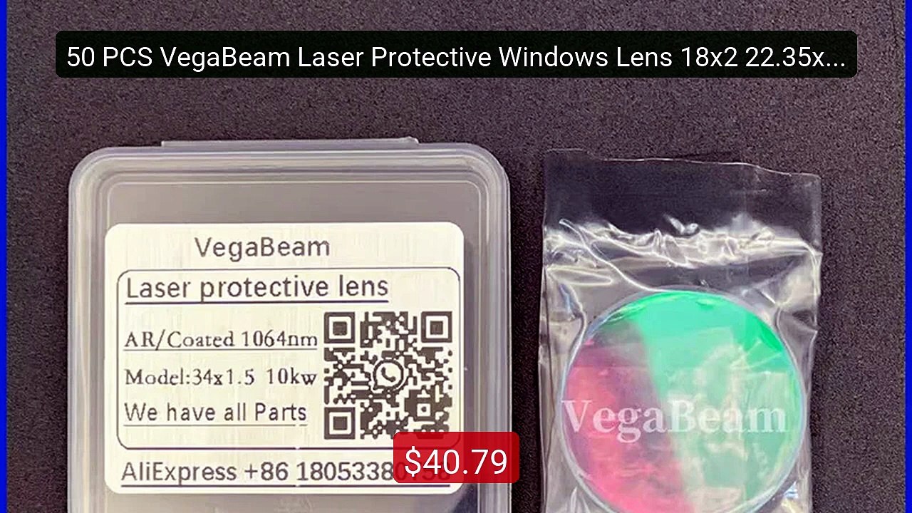 50 PCS VegaBeam Laser Protective Windows Lens 18x2 22.35x4 27.... -- Best Buy 2026 | Great Quality!