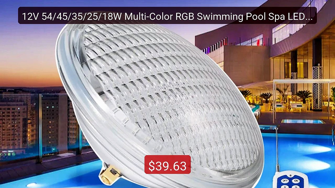 12V 54/45/35/25/18W Multi-Color RGB Swimming Pool Spa LED L... -- Top Pick 2026 | Unbeatable Price!