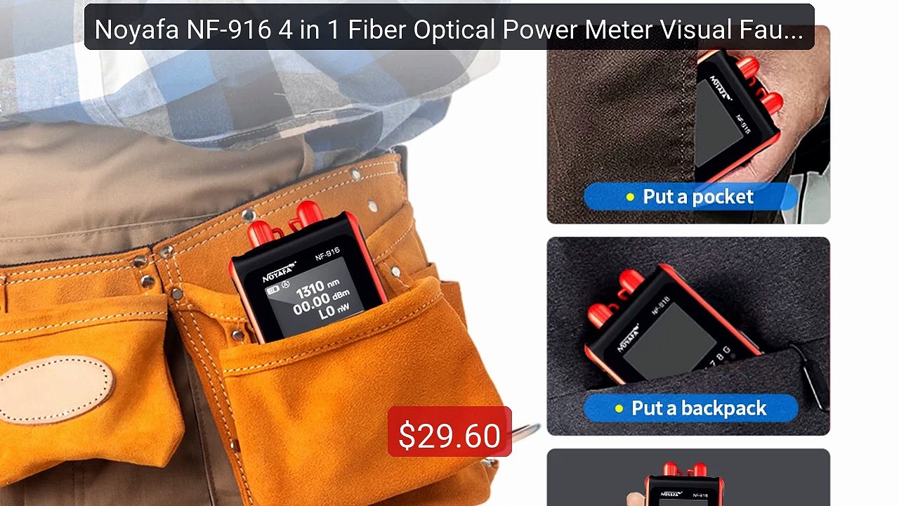 Noyafa NF-916 4 in 1 Fiber Optical Power Meter Visual Fault Lo... -- Best Buy 2026 | Great Quality!