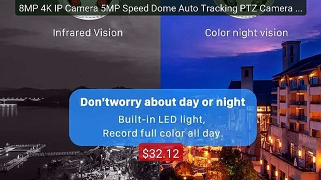 8MP 4K IP Camera 5MP Speed Dome Auto Tracking PTZ Camera Smart Hom... Best Deal 2026 | Shop Now!