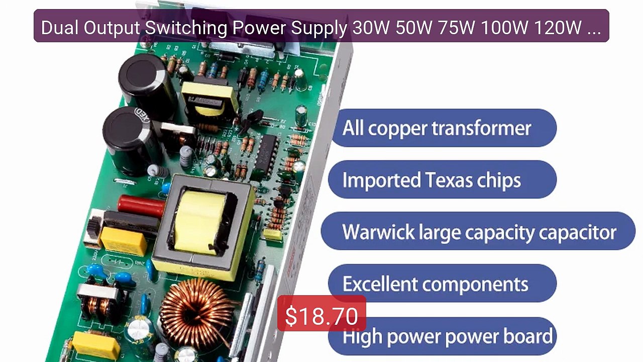 Dual Output Switching Power Supply 30W 50W 75W 100W 120W 35... -- Top Pick 2026 | Unbeatable Price!