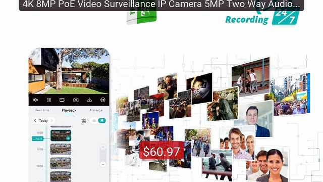 4K 8MP PoE Video Surveillance IP Camera 5MP Two Way Audio Support T... Top Rated 2026 | Buy Now!