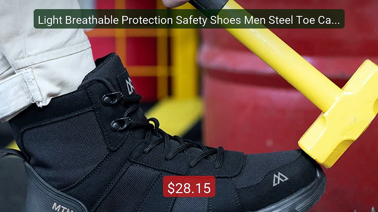 Light Breathable Protection Safety Shoes Men Steel Toe Cap An... -- Amazing Value 2026 | Must Have!