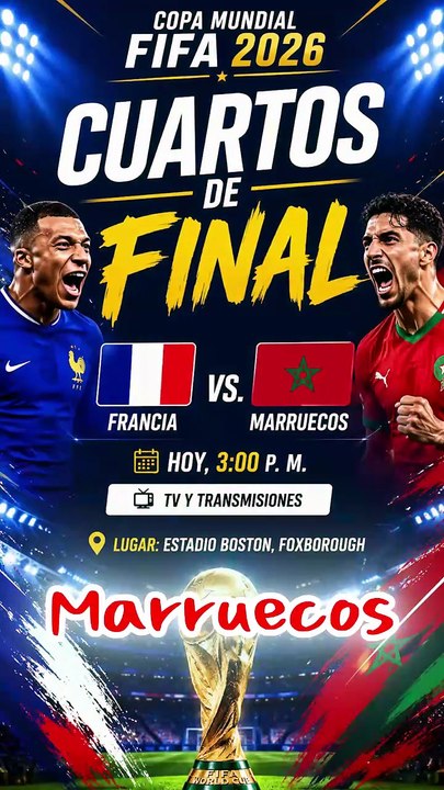 Francia vs Marruecos Mbappé Busca las Semifinales