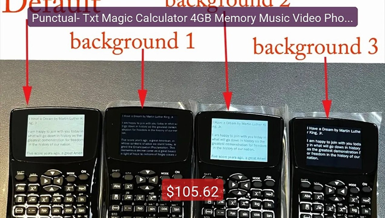 Punctual- Txt Magic Calculator 4GB Memory Music...