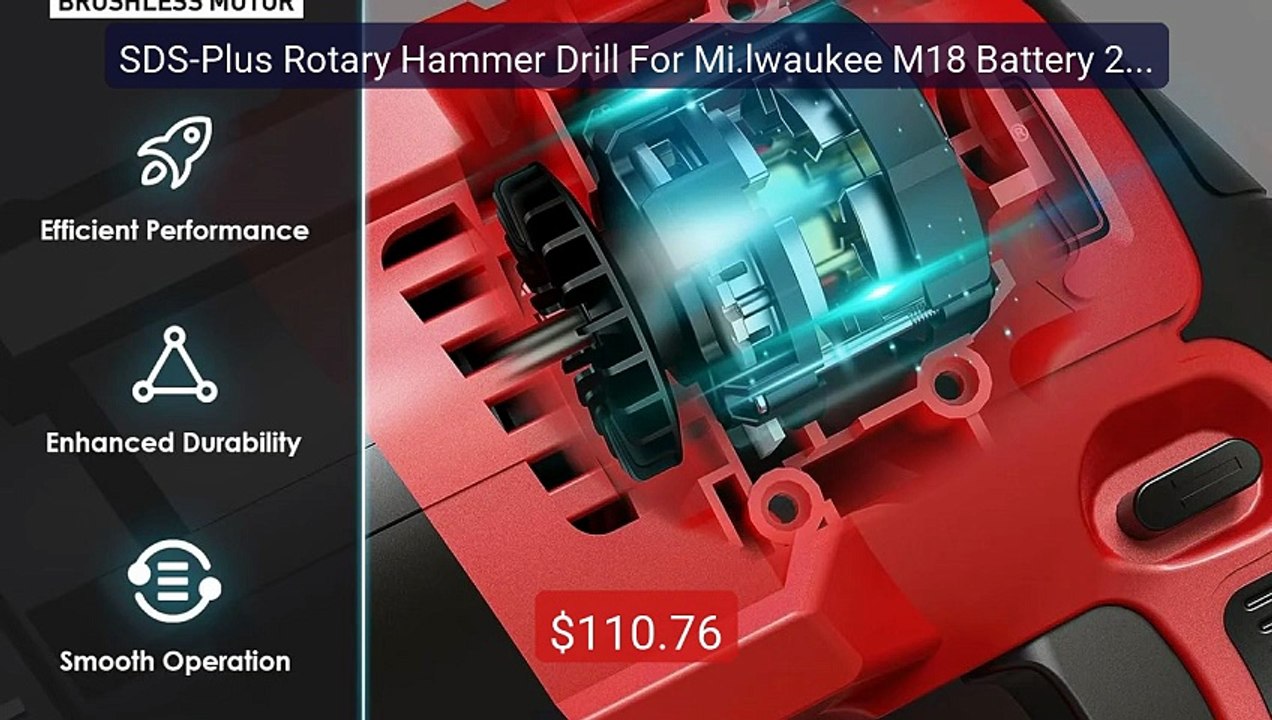 SDS-Plus Rotary Hammer Drill For Mi.lwaukee M18 Battery 2.6J ... -- Amazing Value 2026 | Must Have!