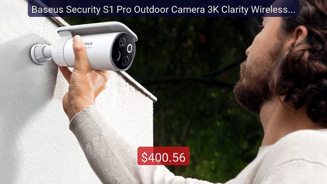 Baseus Security S1 Pro Outdoor Camera 3K Clarity Wireless Sol... Amazing Value 2026 | Must Have!