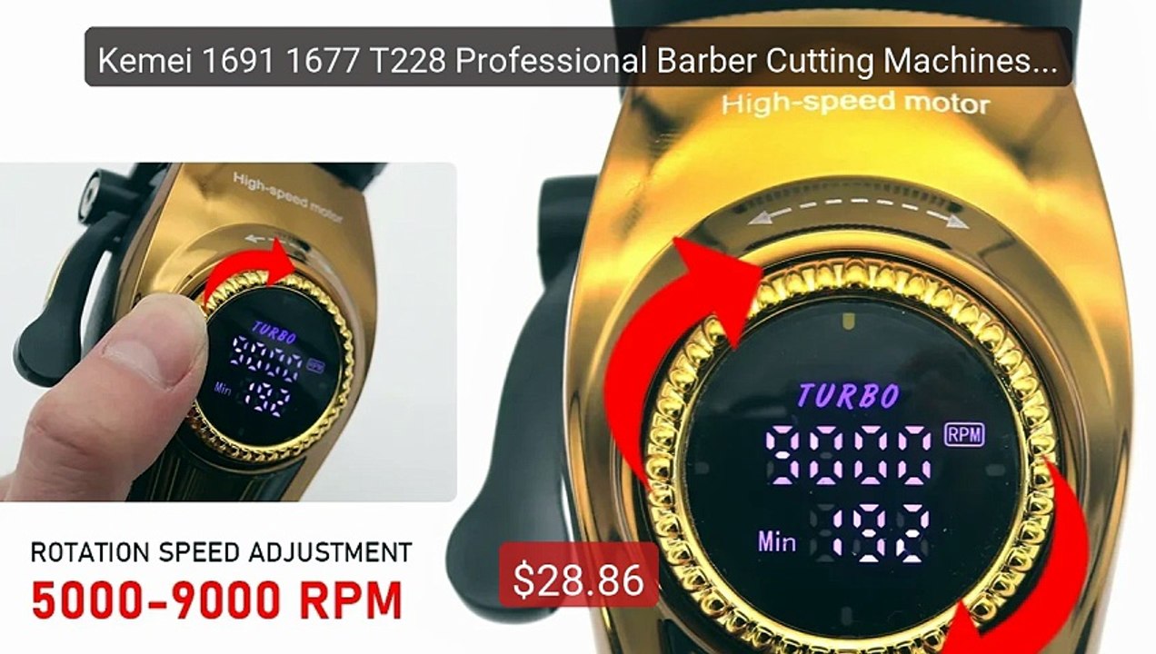 Kemei 1691 1677 T228 Professional Barber Cutting Machines Kit Rota... -- Best Deal 2026 | Shop Now!