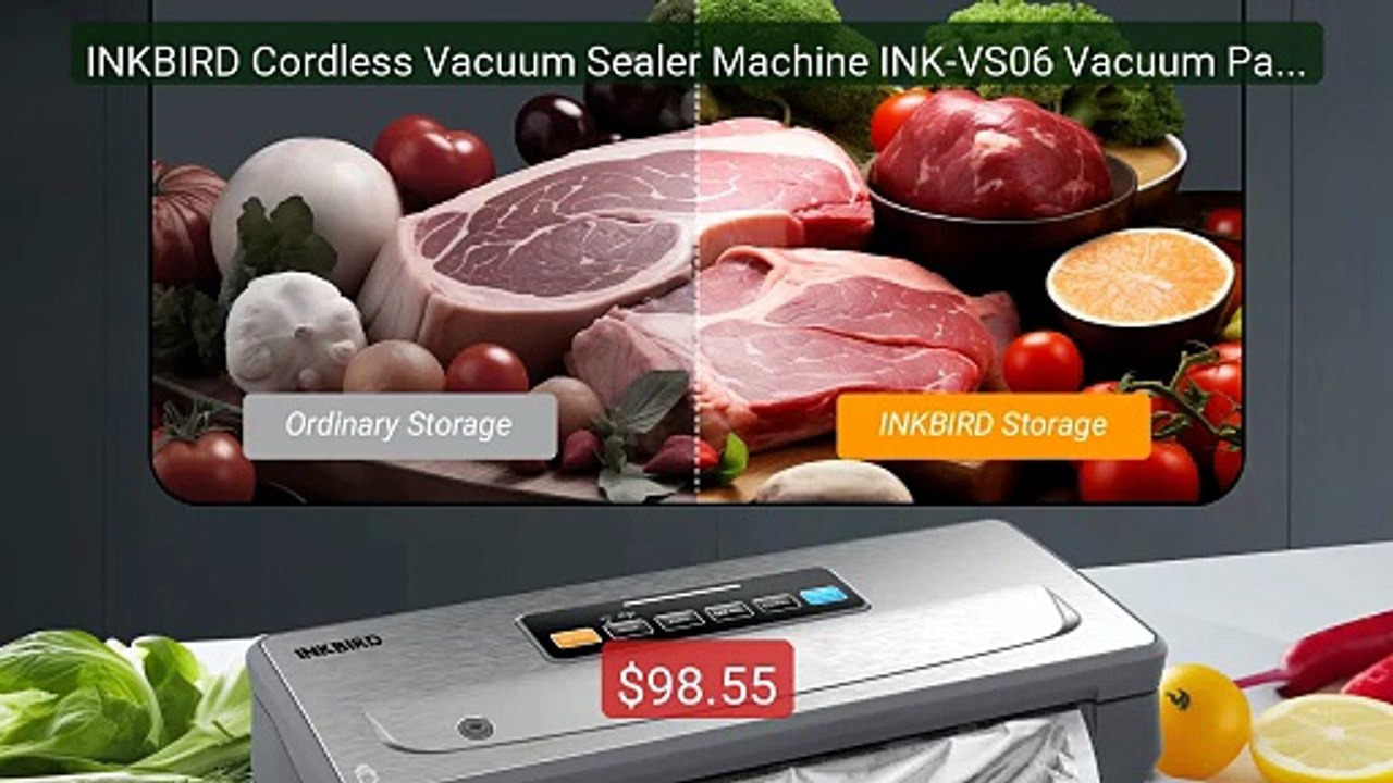 INKBIRD Cordless Vacuum Sealer Machine INK-VS06 Vacuum Packin... -- Amazing Value 2026 | Must Have!