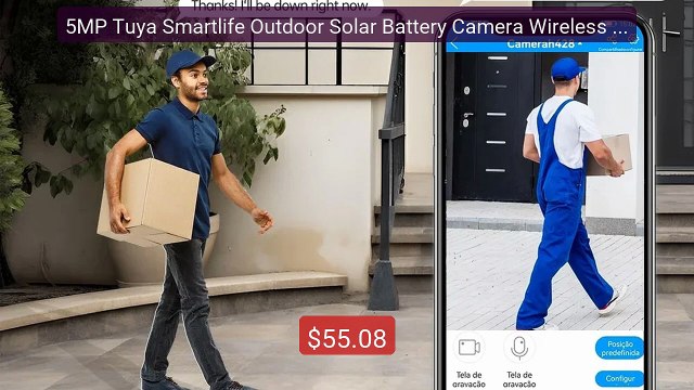 5MP Tuya Smartlife Outdoor Solar Battery Camera Wireless WIFI ... Best Buy 2026 | Great Quality!