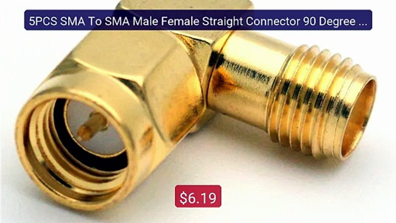 5PCS SMA To SMA Male Female Straight Connector 90 Degree Right... -- Hot Deal 2026 | Limited Offer!