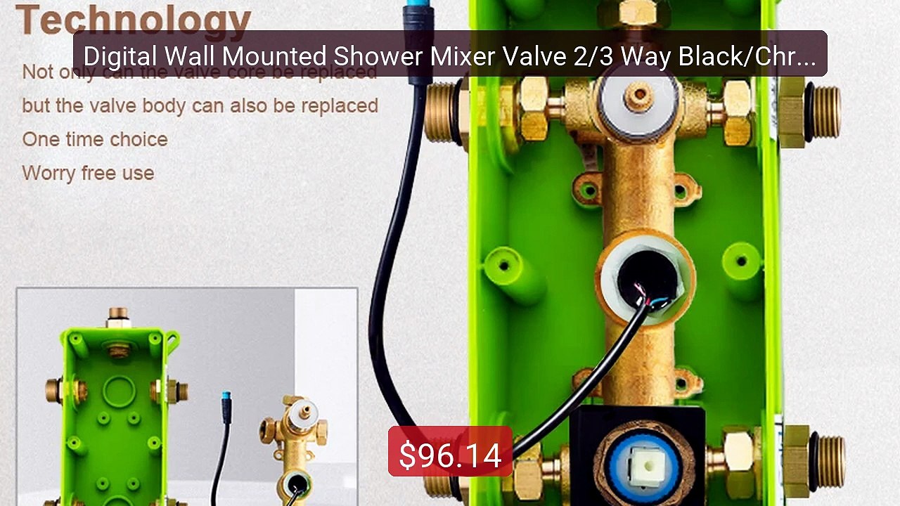 Digital Wall Mounted Shower Mixer Valve 2/3 Way...