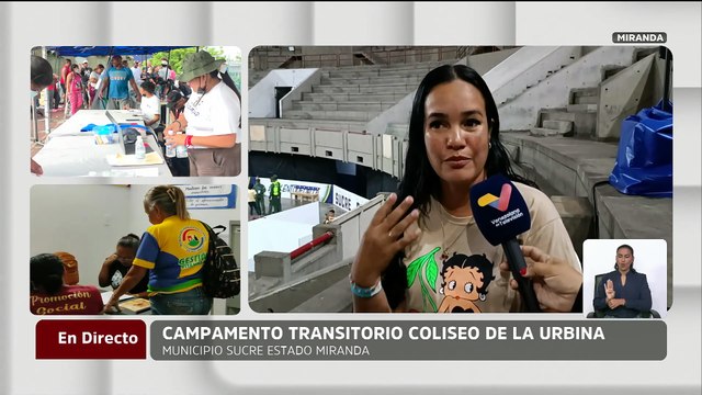 Miranda | Conoce los testimonios de quienes laboran en el campamento transitorio Coliseo de La Urbina