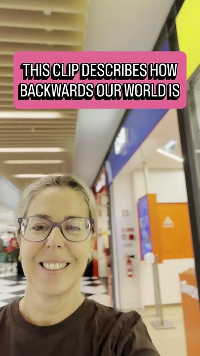 THIS CLIP DESCRIBES HOW BACKWARDS OUR WORLD IS