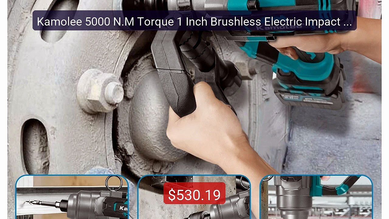 Kamolee 5000 N.M Torque 1 Inch Brushless Electric Impact Wren... -- Amazing Value 2026 | Must Have!