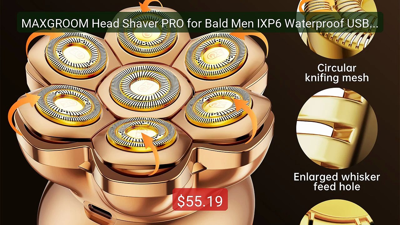 MAXGROOM Head Shaver PRO for Bald Men IXP6 Waterproof USB R... -- Top Pick 2026 | Unbeatable Price!
