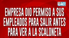 La empresa les dio permiso para ver a la Scaloneta y los echó durante el partido