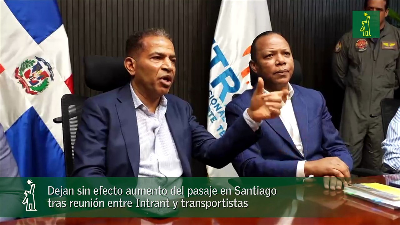 Dejan sin efecto aumento del pasaje en Santiago tras reunión entre Intrant y transportistas