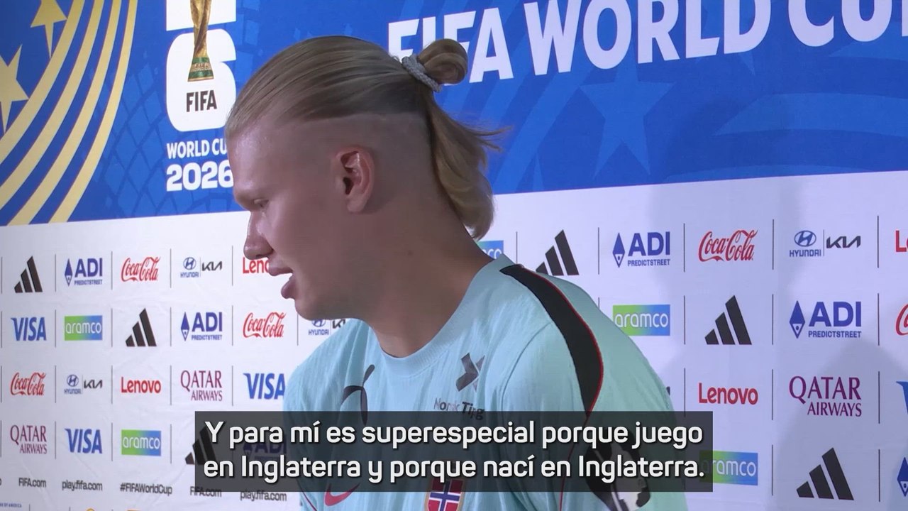 Haaland, zona mixta previa al Inglaterra-Noruega de cuartos de final