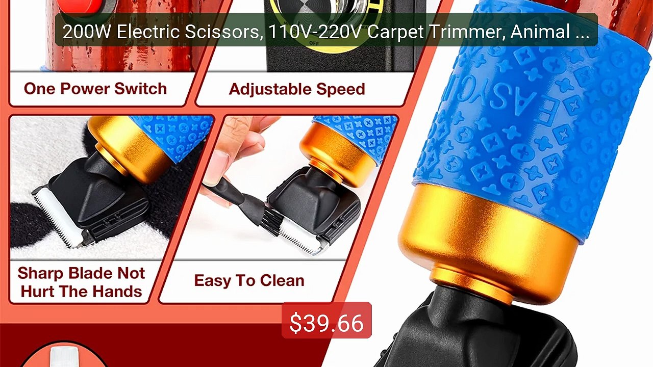 200W Electric Scissors, 110V-220V Carpet Trimmer, Animal Sciss... -- Hot Deal 2026 | Limited Offer!