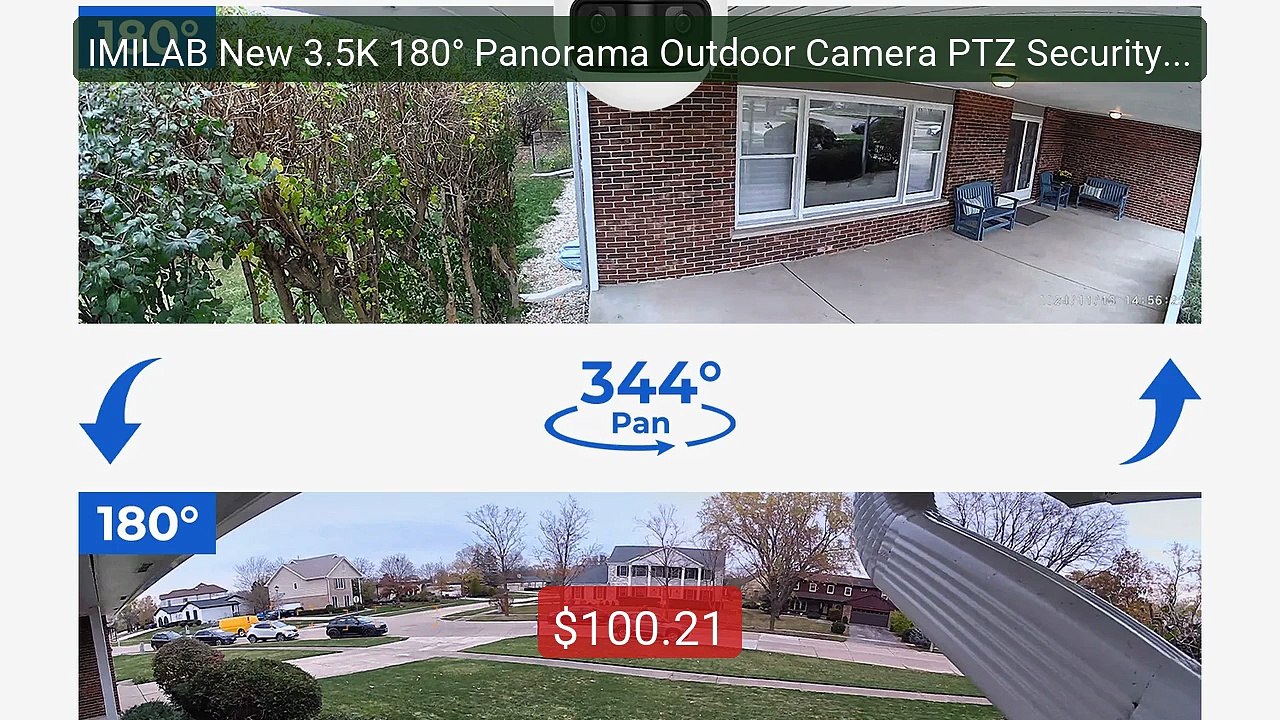 IMILAB New 3.5K 180° Panorama Outdoor Camera PTZ Security Cam... -- Amazing Value 2026 | Must Have!