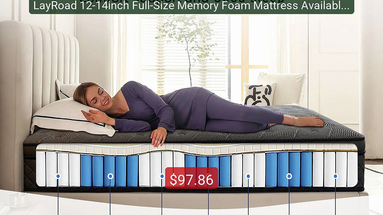 LayRoad 12-14inch Full-Size Memory Foam Mattress Available in ... -- Best Buy 2026 | Great Quality!
