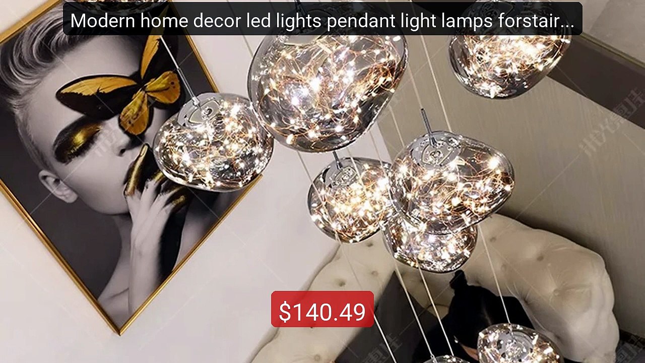 Modern home decor led lights pendant light lamps forstaircase Chan... -- Best Deal 2026 | Shop Now!