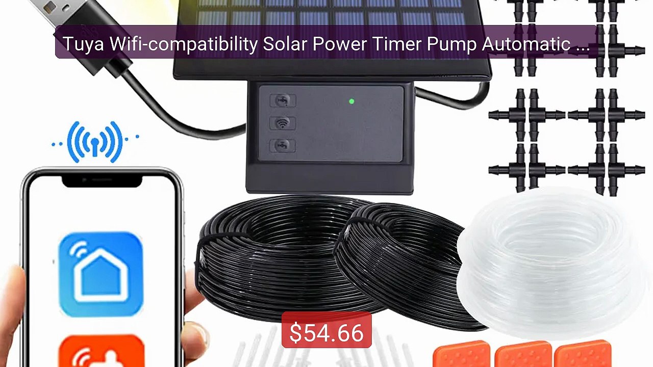 Tuya Wifi-compatibility Solar Power Timer Pump Automatic Drip Irrig... -- Top Rated 2026 | Buy Now!