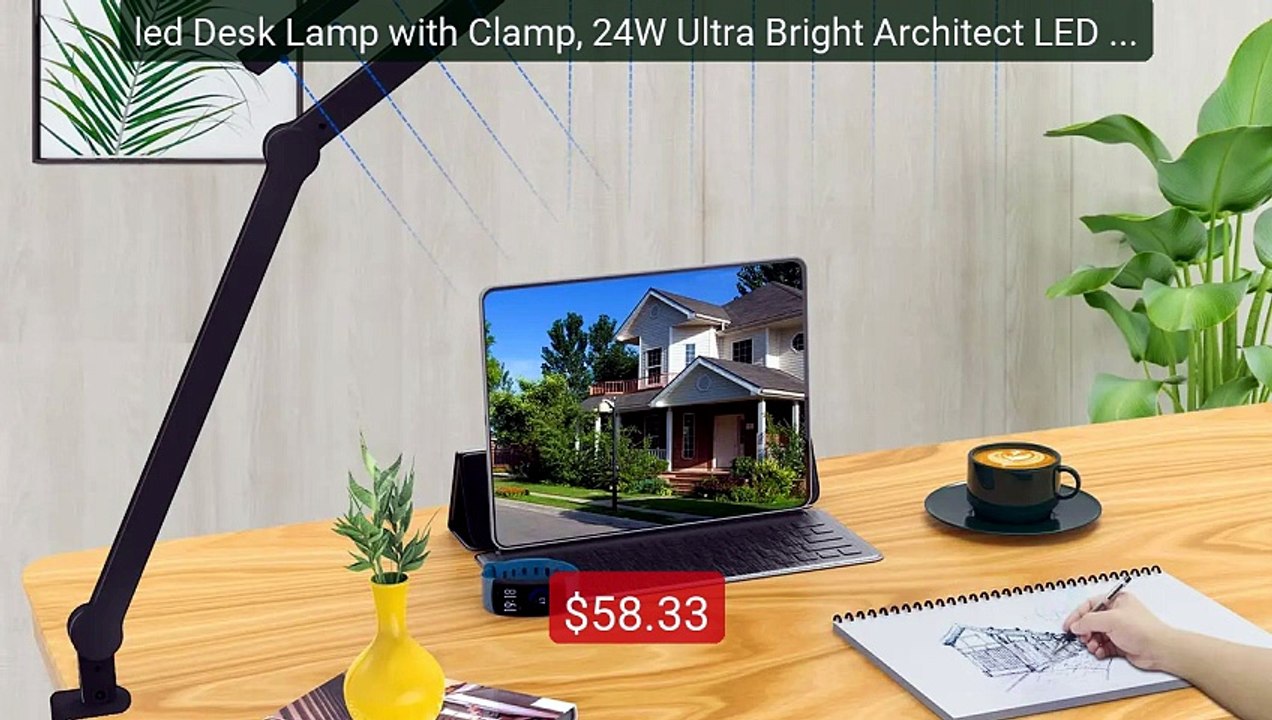 led Desk Lamp with Clamp, 24W Ultra Bright Architect LED Tabl... -- Amazing Value 2026 | Must Have!
