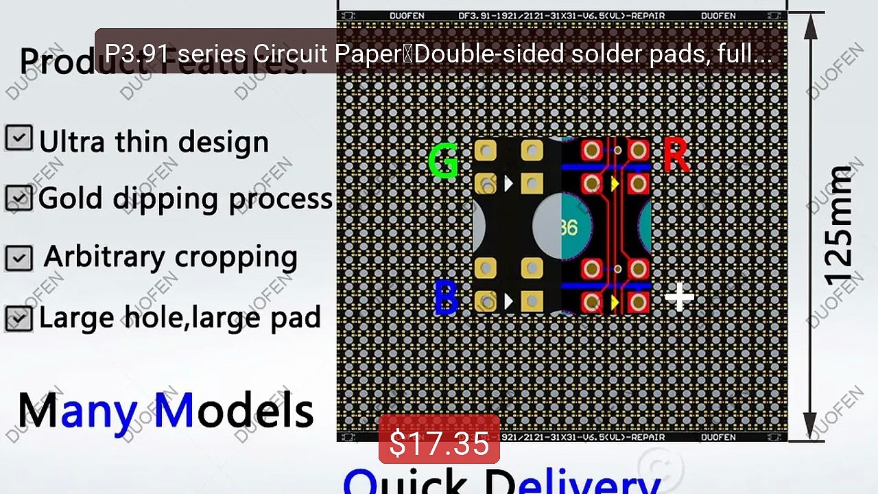 P3.91 series Circuit Paper，Double-sided solder pads, fully covered... -- Best Deal 2026 | Shop Now!