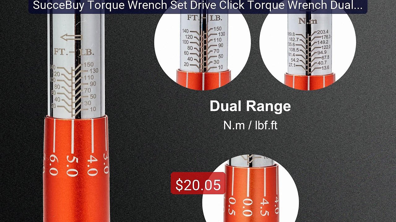 SucceBuy Torque Wrench Set Drive Click Torque Wrench Dual-Dir... -- Amazing Value 2026 | Must Have!
