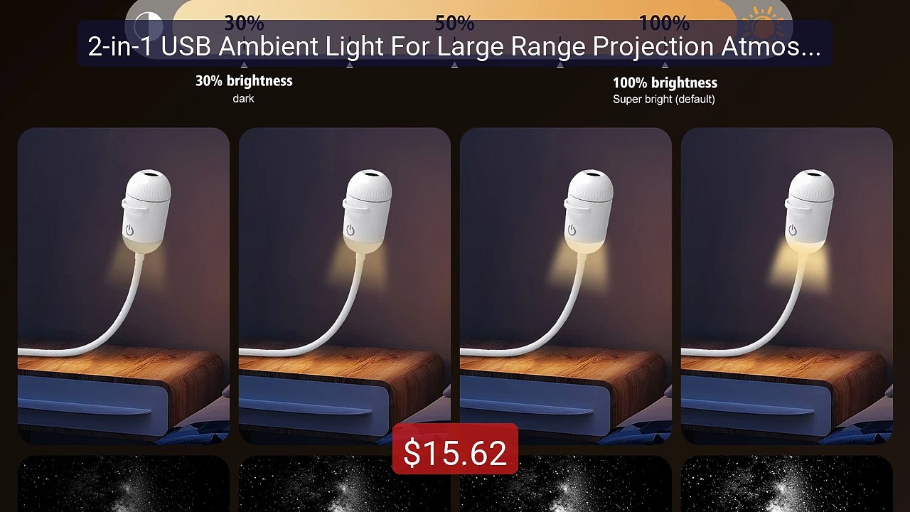 2-in-1 USB Ambient Light For Large Range Projection Atmosphere... -- Best Buy 2026 | Great Quality!
