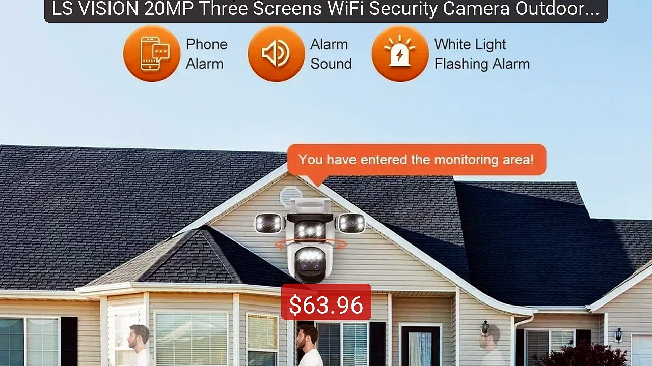 LS VISION 20MP Three Screens WiFi Security Camera Outdoor 10X ... -- Best Buy 2026 | Great Quality!