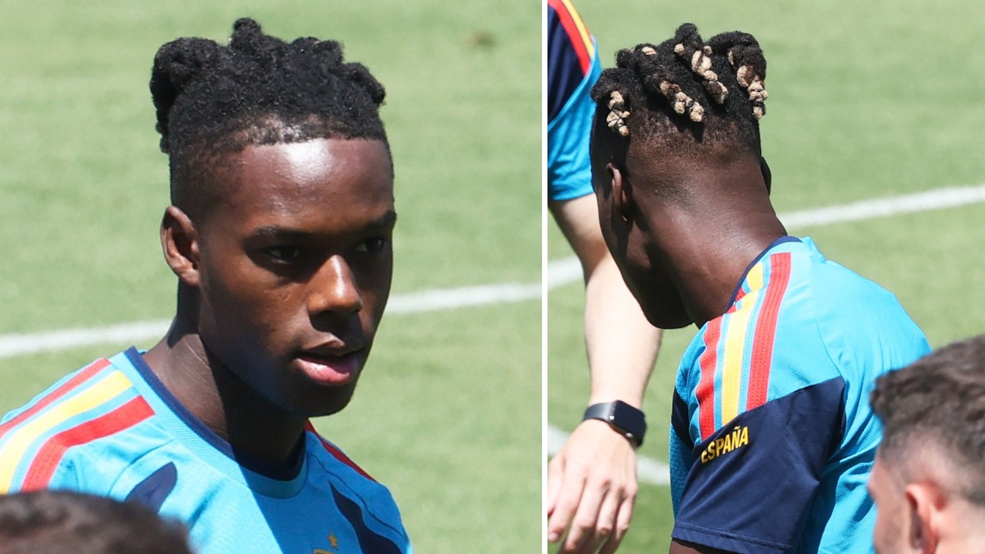 Nico Williams cambia de 'look' antes de los cuartos