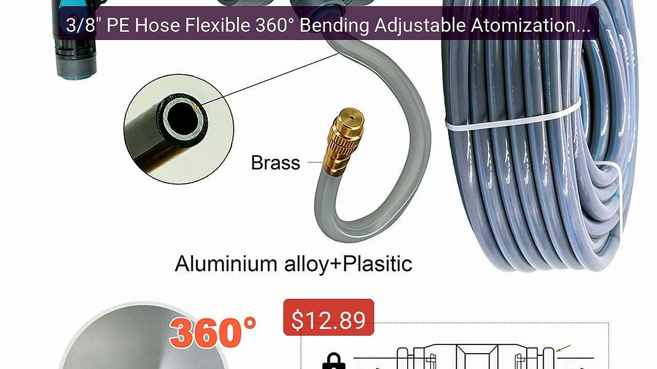 3/8" PE Hose Flexible 360° Bending Adjustable Atomization N... -- Top Pick 2026 | Unbeatable Price!