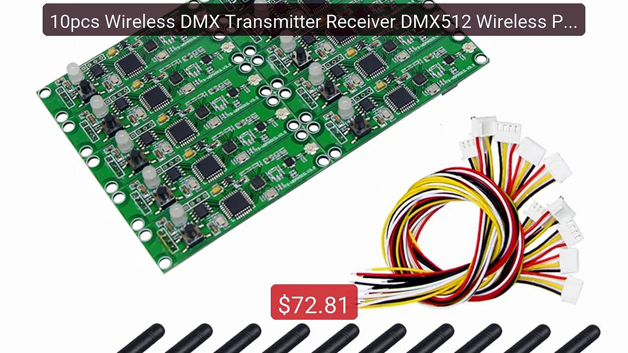 10pcs Wireless DMX Transmitter Receiver DMX512...