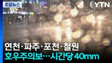 [날씨] 연천·파주·포천·철원 호우주의보...시간당 40mm / YTN