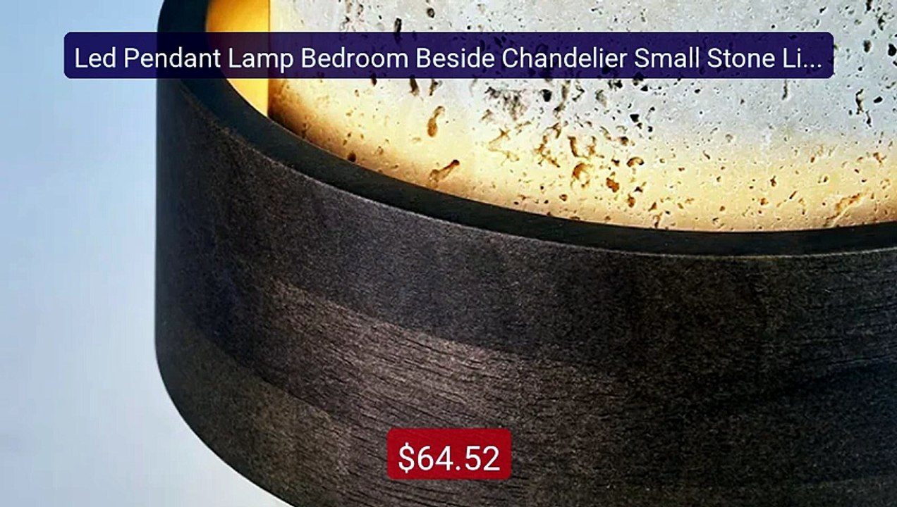 Led Pendant Lamp Bedroom Beside Chandelier Small Stone Light W... -- Best Buy 2026 | Great Quality!