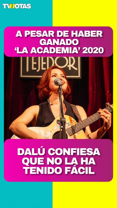 Dalú revela el difícil camino tras ganar La Academia