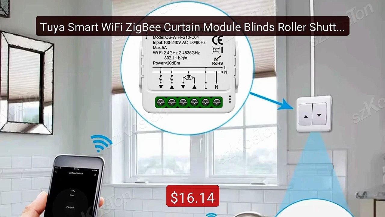 Tuya Smart WiFi ZigBee Curtain Module Blinds Roller Shutter El... -- Best Buy 2026 | Great Quality!