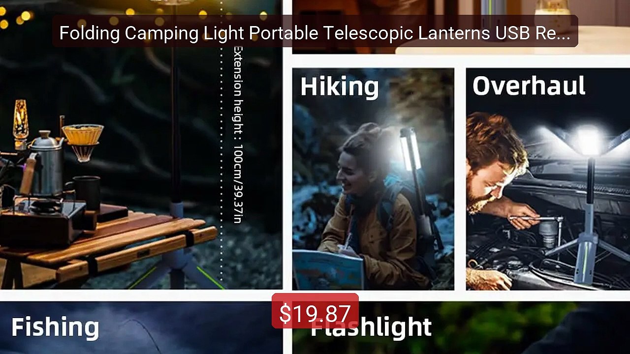 Folding Camping Light Portable Telescopic Lanterns USB Rech... -- Top Pick 2026 | Unbeatable Price!