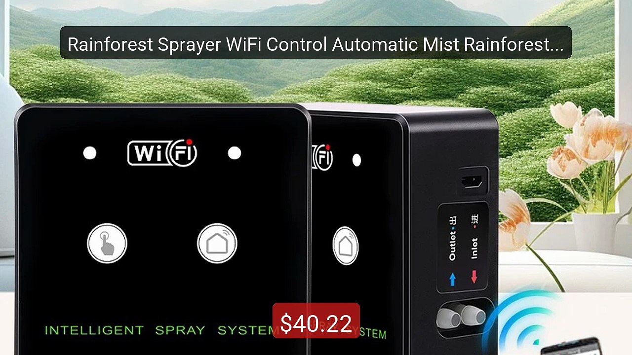 Rainforest Sprayer WiFi Control Automatic Mist...